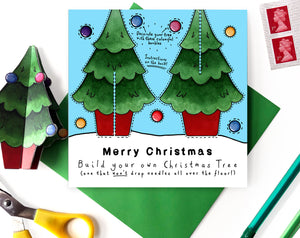 fun christmas card for children with a christmas activity