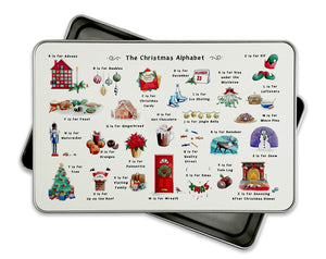 The Christmas Alphabet Storage Tin