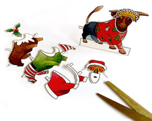 Load image into Gallery viewer, the birmingham bull christmas card