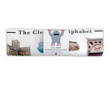 Load image into Gallery viewer, The Clevedon Alphabet Tea Towel