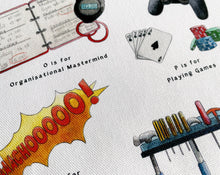 Load image into Gallery viewer, The Father's Alphabet Tea Towel