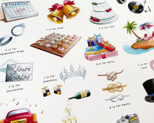 Load image into Gallery viewer, The Wedding Alphabet Art Print