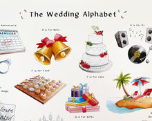 Load image into Gallery viewer, The Wedding Alphabet Art Print