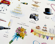 Load image into Gallery viewer, The Wedding Alphabet Art Print