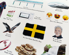 Load image into Gallery viewer, A Very Welsh Alphabet Art Print