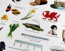Load image into Gallery viewer, A Very Welsh Alphabet Tea Towel