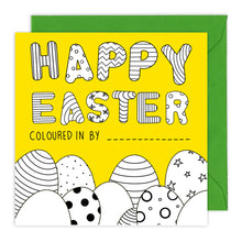 Load image into Gallery viewer, colouring in easter card for children