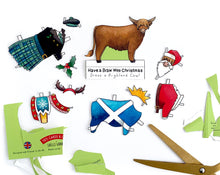 Load image into Gallery viewer, Dress a Highland Cow Christmas Card