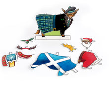 Load image into Gallery viewer, Dress a Highland Cow Christmas Card