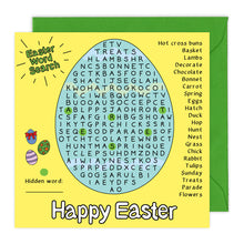 Load image into Gallery viewer, &#39;Happy Easter&#39; Word Search Card
