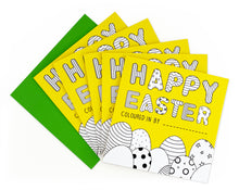 Load image into Gallery viewer, Colouring In &#39;Happy Easter&#39; Card

