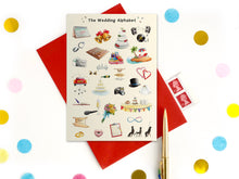 Load image into Gallery viewer, The Wedding Alphabet Greeting Card
