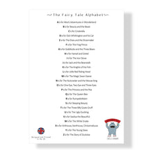 Load image into Gallery viewer, Fairy Tale Alphabet Learning Chart