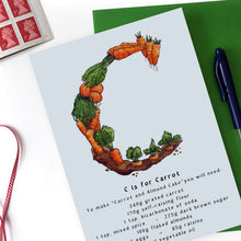 Load image into Gallery viewer, personalised birthday card for her name beginning with c