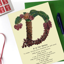 Load image into Gallery viewer, personalised birthday card for her name beginning with d