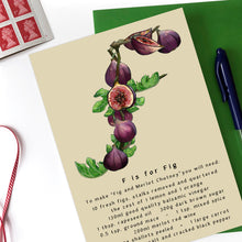 Load image into Gallery viewer, personalised birthday card for her name beginning with f