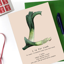 Load image into Gallery viewer, personalised birthday card for her name beginning with l