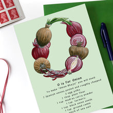 Load image into Gallery viewer, personalised birthday card for her name beginning with o