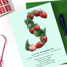 Load image into Gallery viewer, personalised birthday card for her name beginning with s