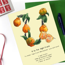 Load image into Gallery viewer, personalised birthday card for her name beginning with u