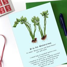 Load image into Gallery viewer, personalised birthday card for her name beginning with w