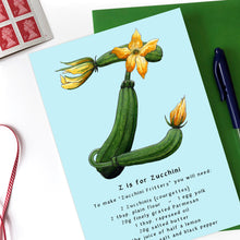 Load image into Gallery viewer, personalised birthday card for her name beginning with z