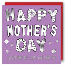 Load image into Gallery viewer, Colouring In 'Happy Mother's Day' Card