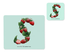 Load image into Gallery viewer, fruit and vegetable alphabet placemat and matching coaster letter s