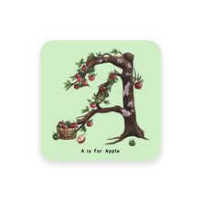 Load image into Gallery viewer, personalised foodie gift idea alphabet coaster letter a