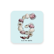 Load image into Gallery viewer, personalised foodie gift idea alphabet coaster letter g