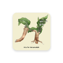 Load image into Gallery viewer, personalised foodie gift idea alphabet coaster letter h