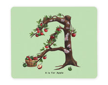 Load image into Gallery viewer, letter a initial placemat gift idea for vegan