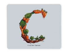 Load image into Gallery viewer, letter c personalised placemat personalised dining alphabet table mats