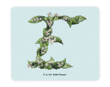 Load image into Gallery viewer, letter e alphabet placemat gift idea for vegans