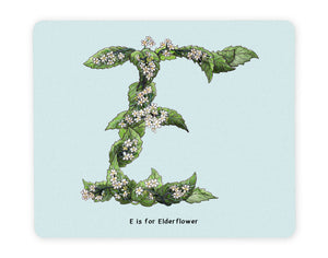 letter e alphabet placemat gift idea for vegans
