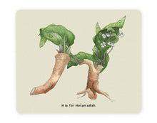 Load image into Gallery viewer, personalised dining letter h alphabet placemat