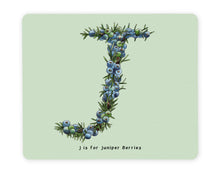 Load image into Gallery viewer, letter j alphabet placemat personalised gift idea for gin lovers
