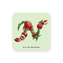 Load image into Gallery viewer, personalised foodie gift idea alphabet coaster letter n