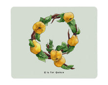 Load image into Gallery viewer, letter q alphabet placemat gift idea for name beginning with the letter q
