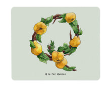 Load image into Gallery viewer, letter q alphabet placemat gift idea for name beginning with the letter q