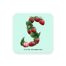 Load image into Gallery viewer, personalised foodie gift idea alphabet coaster letter s