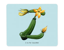 Load image into Gallery viewer, letter z personalised alphabet placemat gift idea for family
