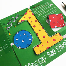 Load image into Gallery viewer, boys first birthday card
