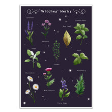 Load image into Gallery viewer, gothic home decor, witches herbs wall art
