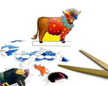 Load image into Gallery viewer, Dress a Highland Cow Birthday Card