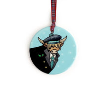 Load image into Gallery viewer, Highland Cow Christmas Tree Decorations