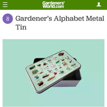 Load image into Gallery viewer, The Gardener's Alphabet Storage Tin