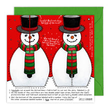 Load image into Gallery viewer, Make your Own Snowman Christmas Card