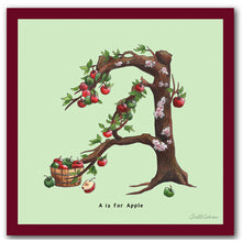 Load image into Gallery viewer, vegan gift idea personalised alphabet wall art letter b