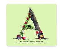 Load image into Gallery viewer, letter a personalised dining hardboard placemat